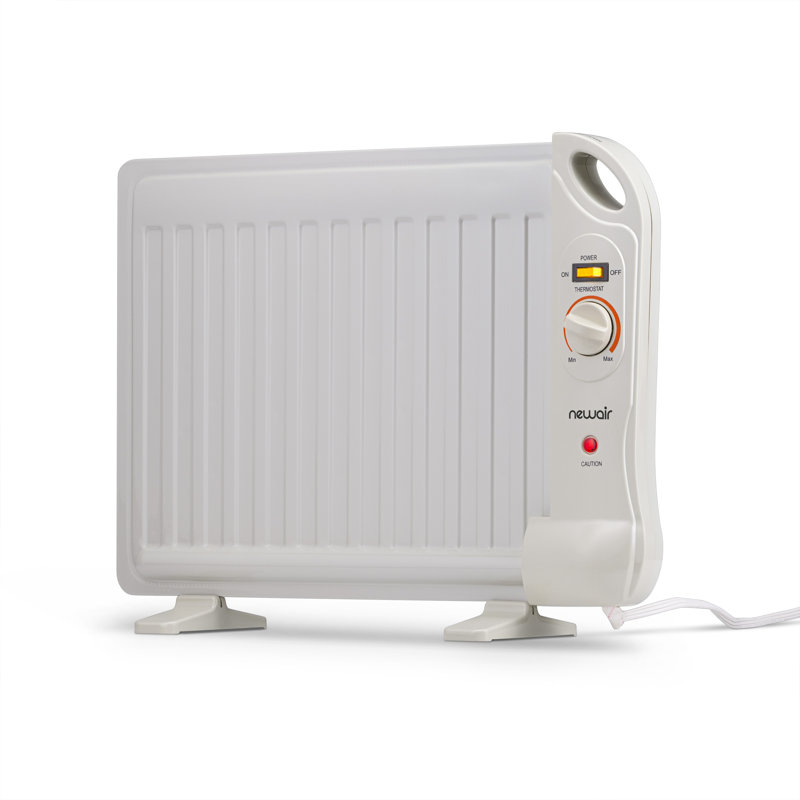 White 400-Watt Portable Under Desk Space Heater with Thermostat