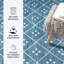 Kota Indigo Machine Printed Washable Rug-567715655