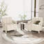 Paire de fauteuils de salon de 26,3 po en forme de L et de tissu pour 2 fauteuils élégants-120260293-120260294