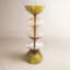 Reclaimed Glass and Metal Decorative Pillar Candle Holder