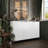 Minimalist Striped Sideboard Cabinet - MDF High-Gloss Finish with Black Legs & Gold Accents, Multi-Room Storage (66.14lb Top Load) Easy 40-Minute Assembly-340668153-384204592