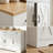 55"W Farmhouse Sideboard Buffet Cabinet with 3 Drawers and Adjustable Shelves, White Storage Cabinet for Coffee Bar-1203890280