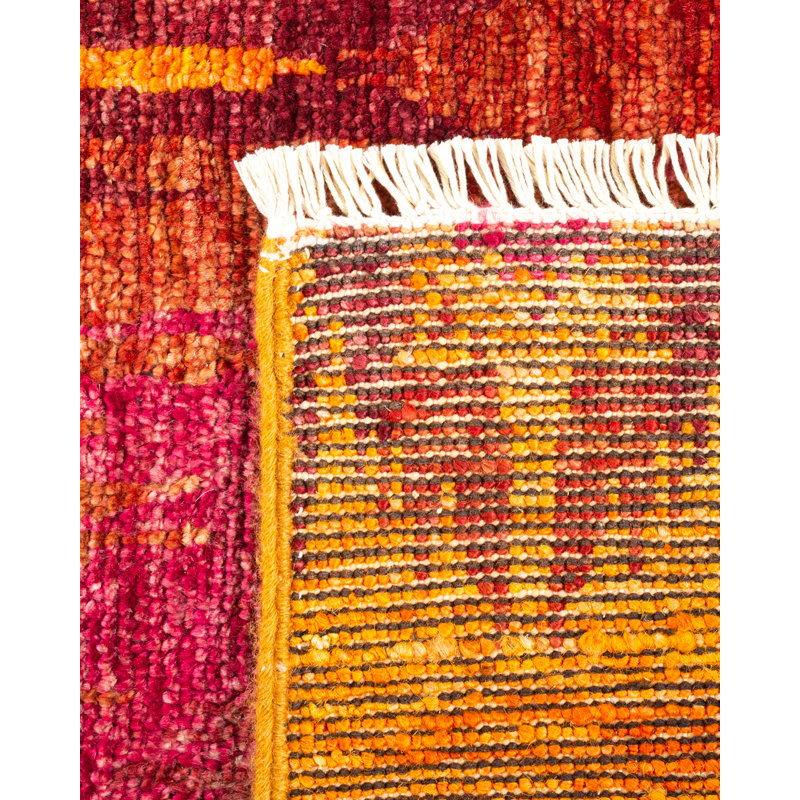 Contemporary One-of-a-Kind 4' 0" X 6' 4" Hand Knotted Area Rug