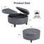 Repose-pieds rond avec rangement et plateau relevable-762730975