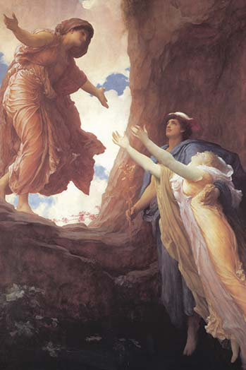 « return of persephone » par frederick leighton-reproduction non encadrée, H 42 po x l 28 po x P 1,5 po