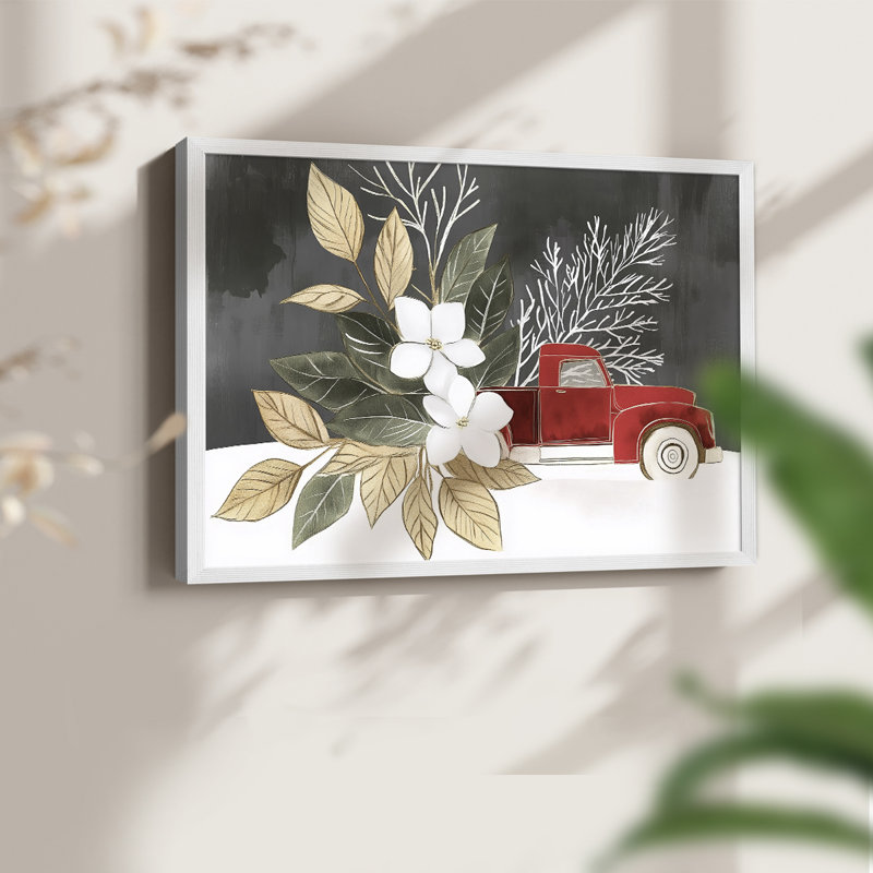Chirstmas Art-CCXLV -Framed Print - Restickable, H 11 po x l 14 po, Blanc