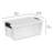 Sterilite Clear Plastic Stackable Storage Bin with White Latch Lid-115280988