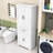 Tall Bathroom Storage Cabinet with Doors, Drawer, Adjustable Shelf and Anti-Tipping Design-595189518