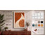 Curved Forms in Rust Minimalist - Wrapped Canvas-131762676-131762678