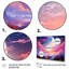 «Pink Full Moon over Magical Mountain Landscape», reproduction sur toile-1026134395-1026134393