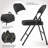 Mencos Upholstered Padded Stackable Folding Chair Folding Chair Set-664535916
