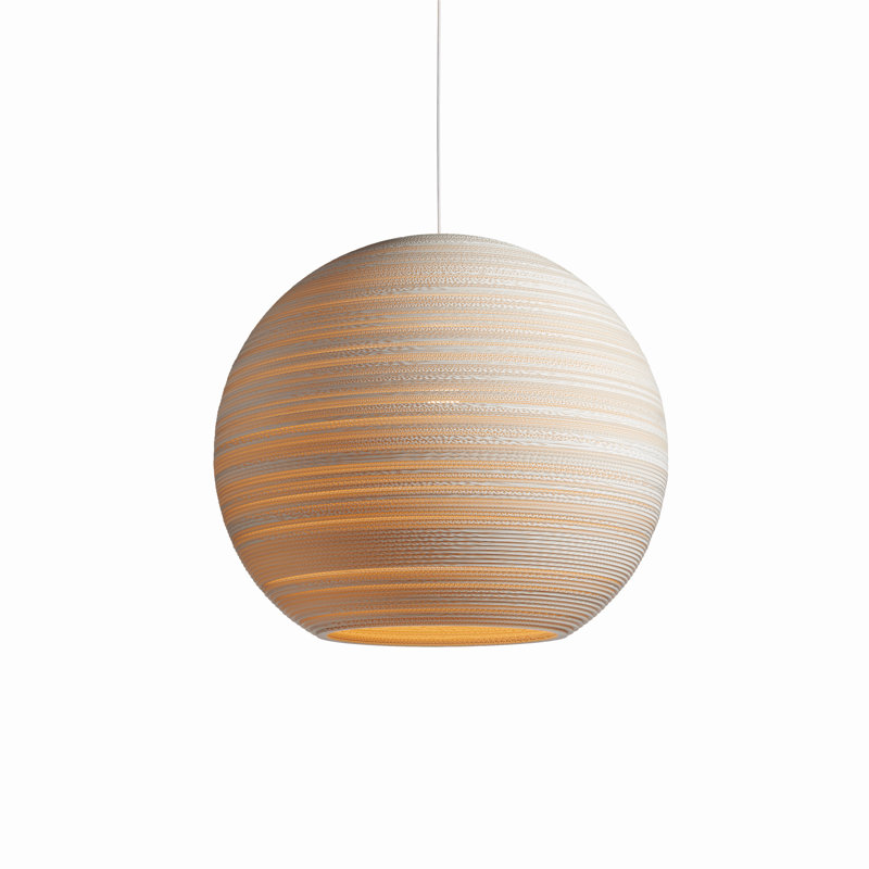 Luminaire suspendu Scraplights Globe, Blanc