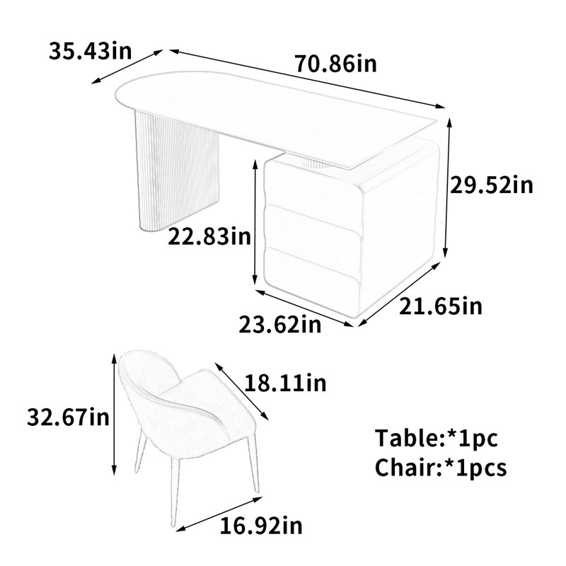Jannan Computer Desk