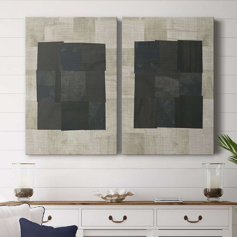 Floating Block I-Premium Gallery Wrapped Canvas -Ready to Hang, 18" H x 24" W