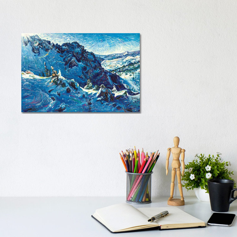 High In The Pass by Jeff Johnson - Wrapped Canvas Painting, 20.32 cm H x 30.48 cm W