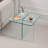 Tempered Clear Glass Sidetable