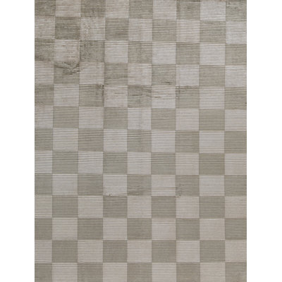 Tapis vert clair noué à la main de haute qualité