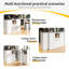 360° Rotating Bar Table With Storage Cabinet-706692535