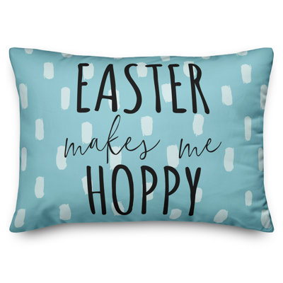  Easter Makes Me Hoppy Lumbar Pillow