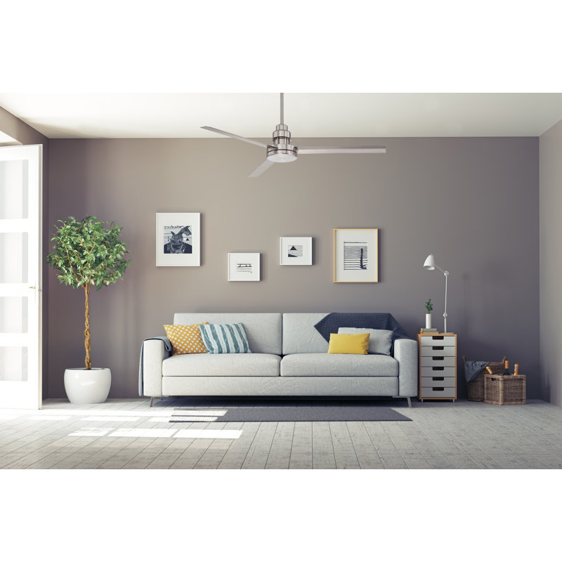 54'' Ceiling Fan, Brushed Polished Nickel