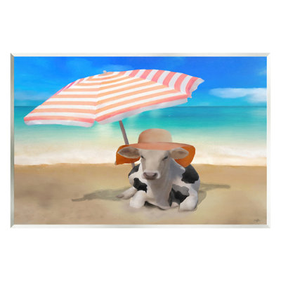 «Lounging Cow Summer Beach Shore», impression