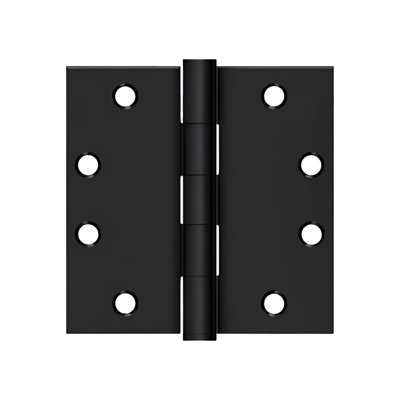 4-1/2" x 4-1/2" Square Hinges, HD in Paint Black Pair