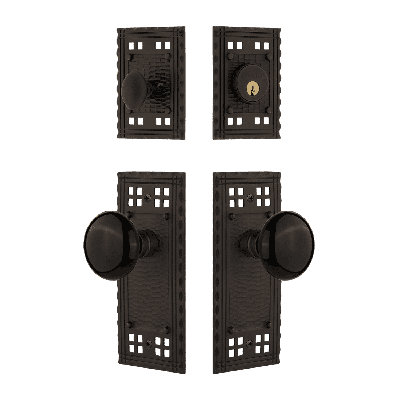 Nostalgic Warehouse Craftsman Entry Set with Porcelain Knob
