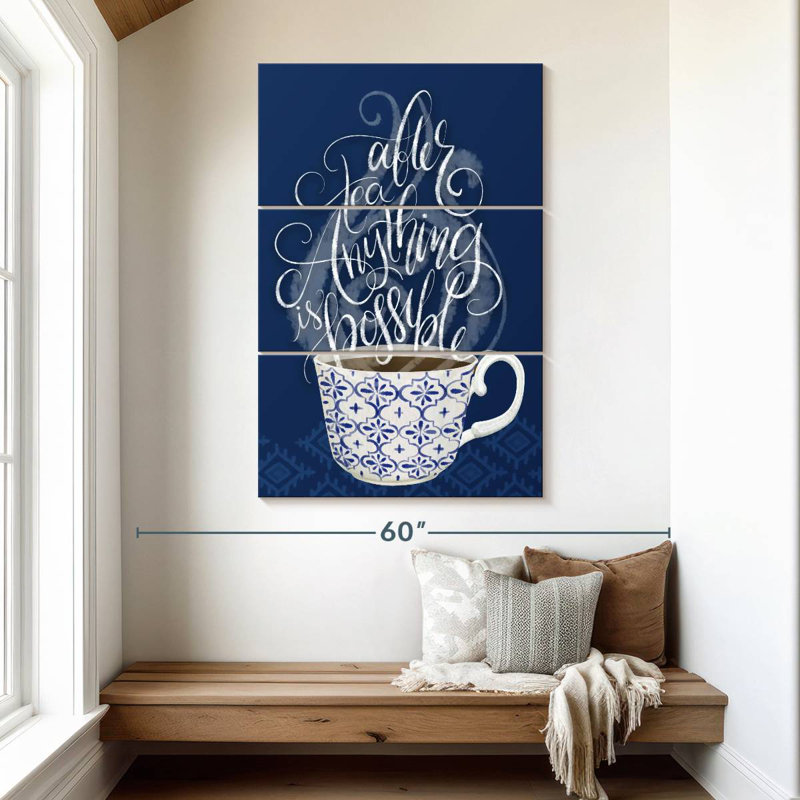 Tergel Tea Time II, 50" H x 32" W