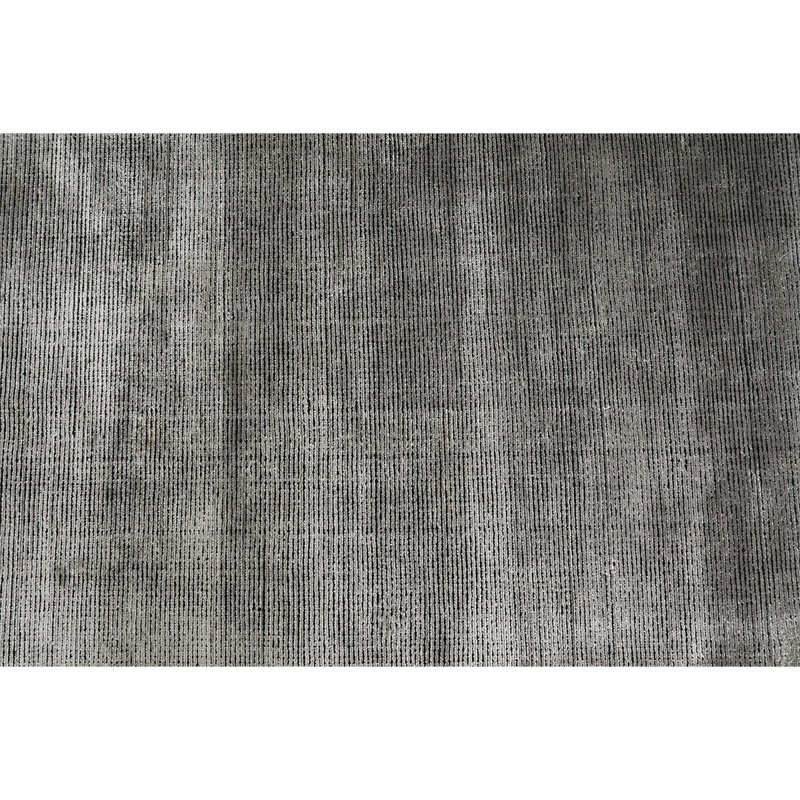 High-Quality Handwoven Black/Gray Area Rug, Rectangle 6' x 9', Black/Gray