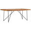 Ancheta Mango Rectangular Wood Top Dining Table-1576631949