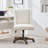 Upholstered Swivel Task Chair with Nailhead Trim-910818531