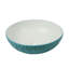 Lavabo de salle de bain vasque rond en céramique 16 po - Conception moderne de bol texturé bleu brume-120152495
