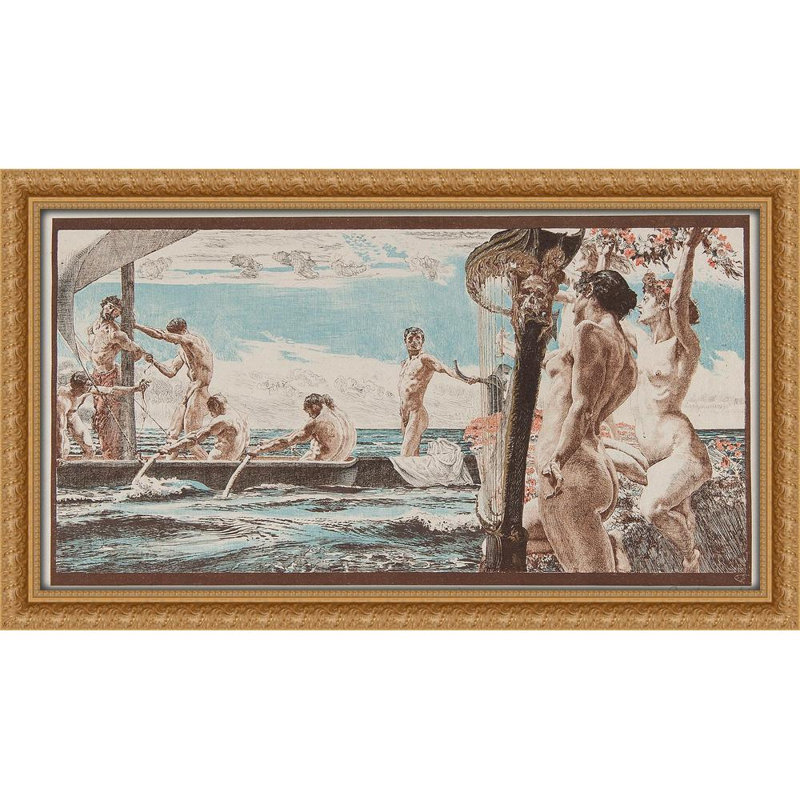 Odysseus und Sirenen (1897), 28" H x 34" W