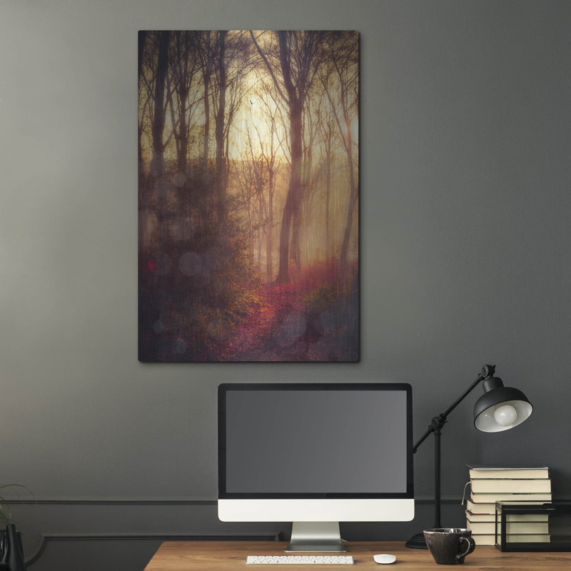 Art mural en métal Millwood Pines «Seasons Light» par Dirk Wustander, H 36 po x l 24 po