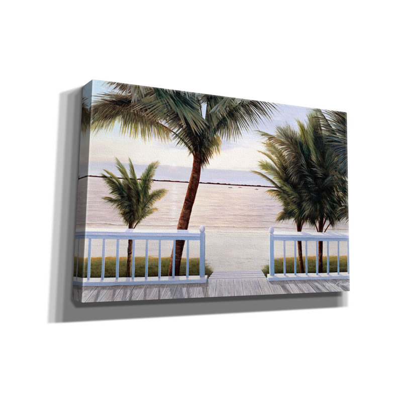 «Palm Bay» par Diane Romanello, H 12 po x l 18 po x P 0,75 po