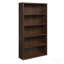 5-Shelf Bookcase, Brown finish
