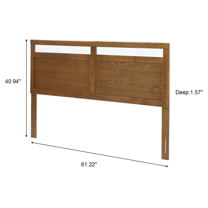 Ayveon Queen Natural Wood Adjustable Headboard