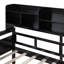 Lit de jour simple en bois avec 2 tiroirs de rangement et tablette de chevet-1477015752-1477015758