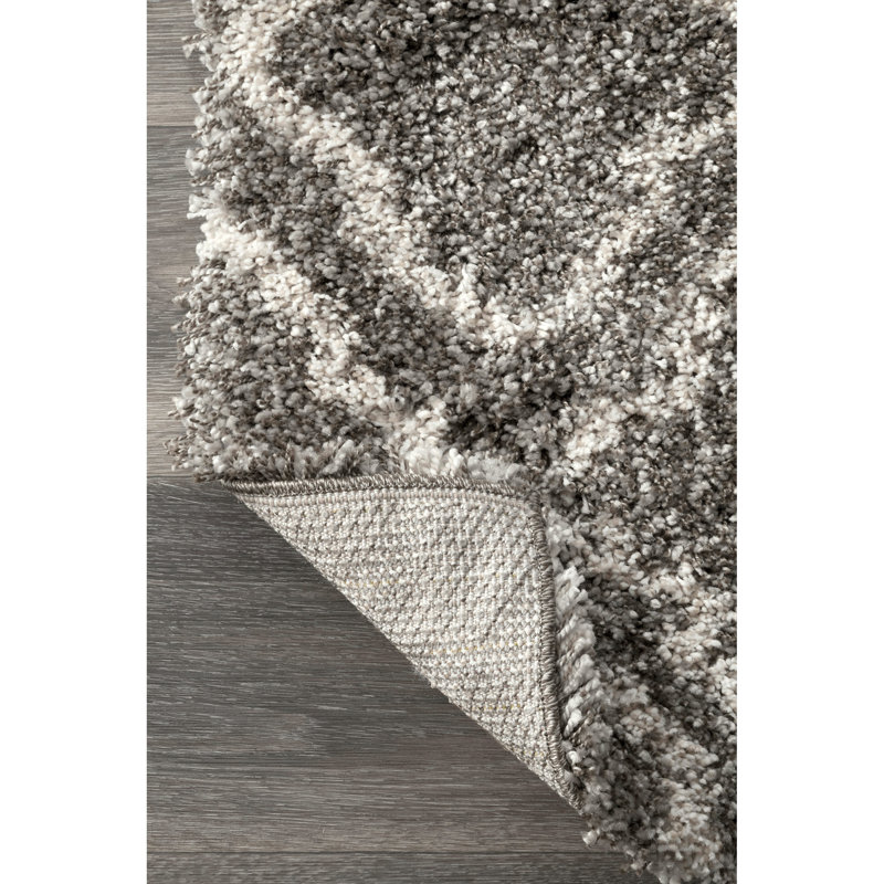 Tapis gris foncé Ramey, Rectangle 5 pi x 8 pi