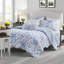 Ensemble de literie réversible pour très grand lit, courtepointe florale en microfibre douce pour la maison