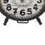 Horloge noire en métal