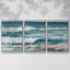 Ocean Breakers I - 3 pièces, reproduction sur toile-1354283347-1354283310