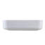 Lavabo de salle de bain vasque rectangulaire en céramique 20 pouces Kingsman Hardware - blanc mat