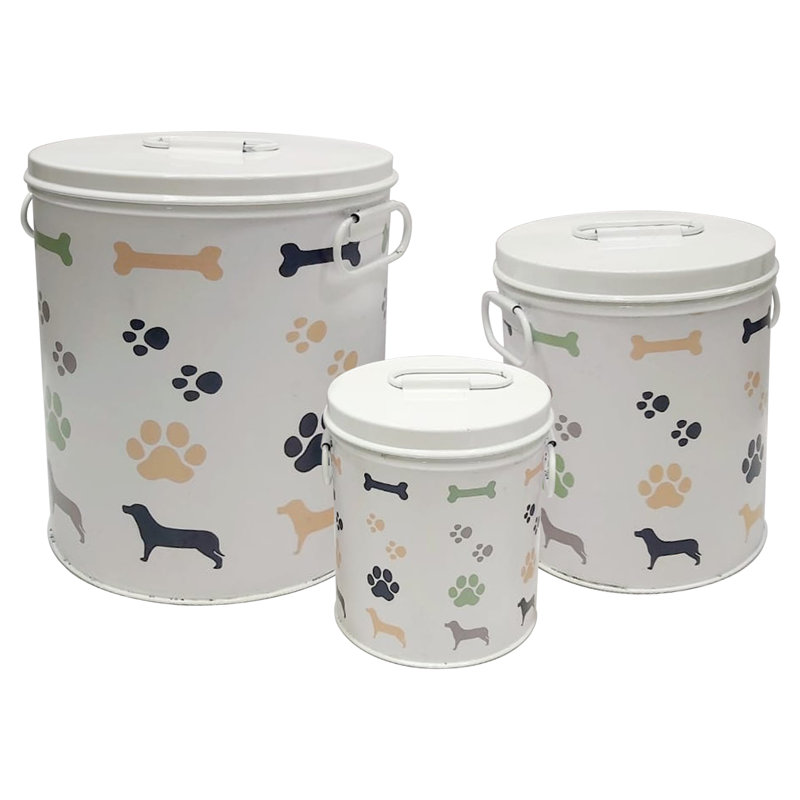 Ensemble 3 pièces de Vasques de rangement pour animaux jumbo