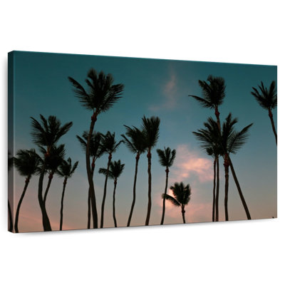 Harnek Dancing Palm Trees At Sunset