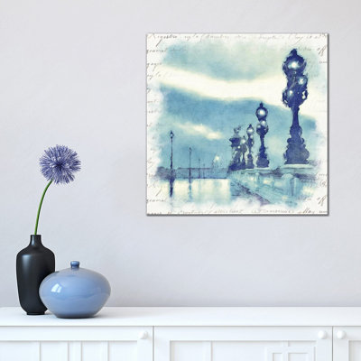 Paris In Blue II by Noah Bay - Wrapped Canvas Gallery-Wrapped Canvas Giclée