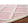 Tapis rose en laine crocheté à la main Swarthofthi