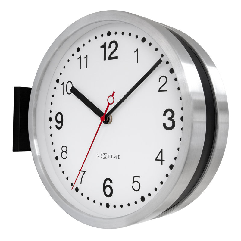 Horloge murale double 11 po