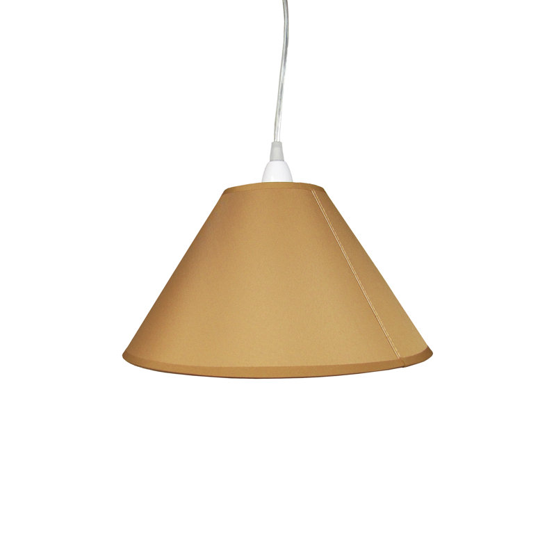 16cm H Cotton Empire Lamp Shade ( Screw On ), Mocha, 16cm H x 30cm W x 30cm D