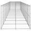 Chenil pour chien en acier galvanisé durable Vidaxl-114101556-114101569